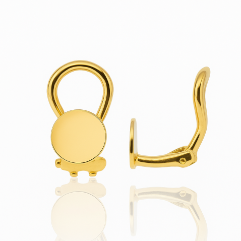Sterling Silver Clip On Earring Findings with 6mm Pad 925 | Argentum 925