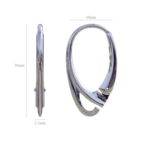 High Quality Sterling silver lever back earrings ear wire findings jewelry