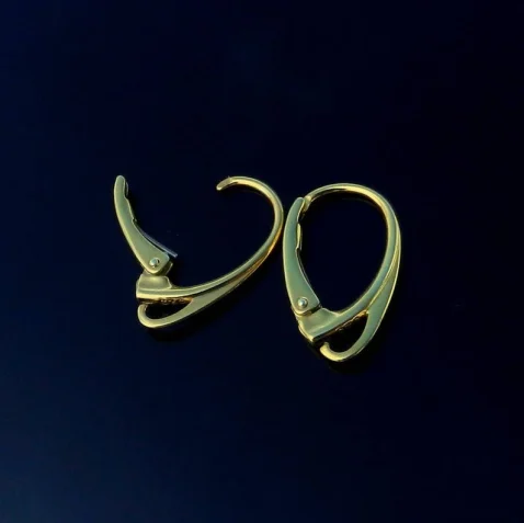 High Quality Sterling silver lever back earrings ear wire findings jewelry