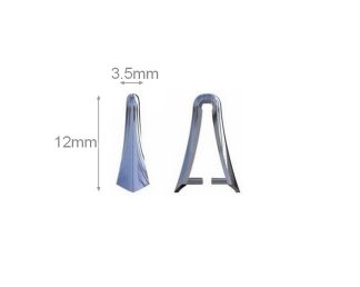 Sterling Silver Pinch Bail Pendant 12 mm Pendant Bails Necklace Bails for Necklaces Jewelry Making Beading Findings Bails