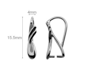 Sterling Silver Pinch Bails for Pendants and Necklaces Jewelry Making Beading Findings High Quality