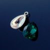 sterling-silver-pendant-bail-for-swarovski-crystal-4320 Sterling Silver Pendant Bail for Swarovski Crystal 4320 Pear-shaped 14mm Findings Bails Silver Bails Necklace silver findings
