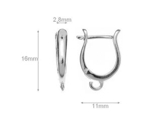 High Quality Sterling Silver Lever Back Ear Wires Earring Findings Jewelry Supplies