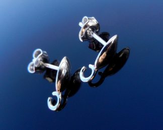 High Quality Sterling Silver Ear Posts with Ear Nuts Jewelry Making Findings