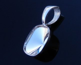 Sterling Silver Pinch Bails Pendant Bails Necklace Bails for Necklaces Findings Bails Swarovski Crystal 4470 Swarovski Square 10mm