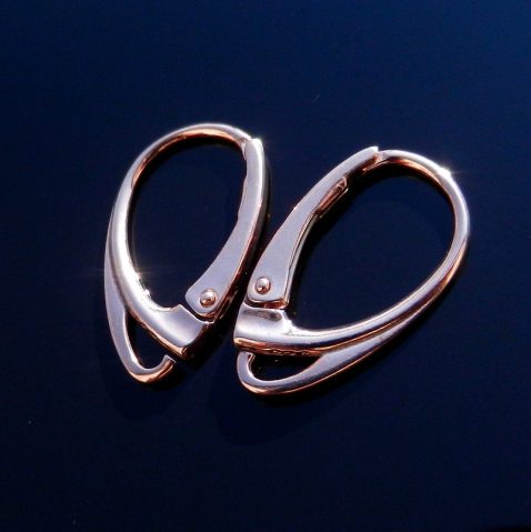 High Quality Sterling silver lever back earrings ear wire findings jewelry - Image 9