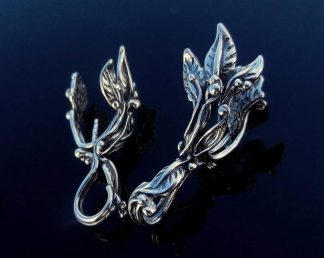 EXCLUSIVE and Large Silver Bail Sterling Silver with Peg Bail for Half Drilled Pearls and Beads Beautiful Elegant for High Quality Design