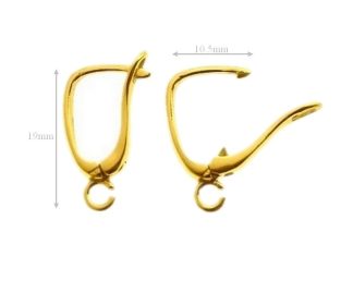 Vermeil 24k Gold Over Sterling Silver Earring Lever Back Ear Hooks Wires Findings Jewelry Making