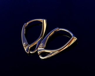 Vermeil 24k Gold Over Sterling Silver Lever Backs Earwires Leverback
