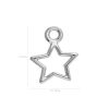 Sterling Silver Charm STAR Tiny STAR Charm Charms Pendants for Bracelet and Pendant Jewelry Making & Beading Charms