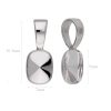 Sterling Silver Pendant Bail for Swarovski Crystals Cushion 4568 8mm Necklace Silver Findings Supplies High Quality
