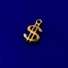 24K Gold Vermeil Sterling Silver Tiny Dollar Sign Charms Pendants for Bracelets and Earrings