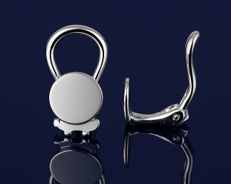 Sterling Silver Clip On Earring Findings with 6mm Pad 925 | Argentum 925