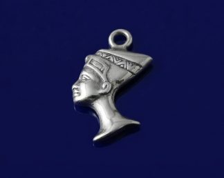 Sterling Silver Nefertiti Charm 16mm for Earrings Pendants and Bracelets High Quality